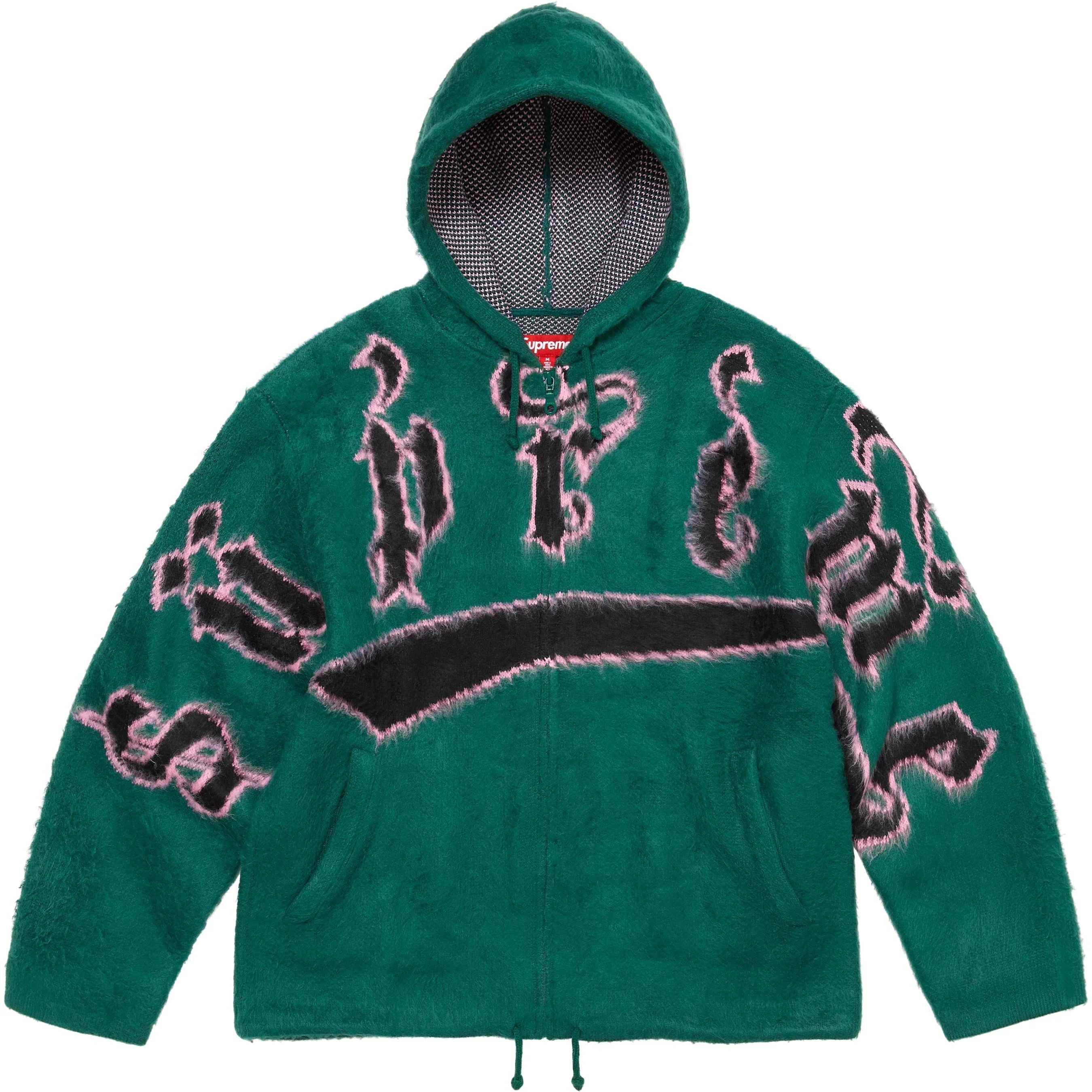 Accent Brushed Zip Up Hooded Sweater view 6